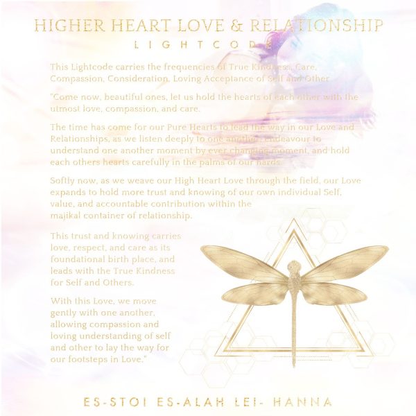 Higher Heart Love and Relationships Lightcode